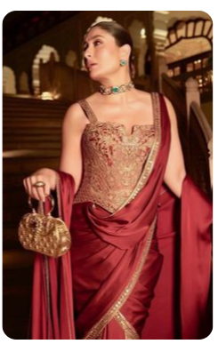 Artificial Jewellery with Saree