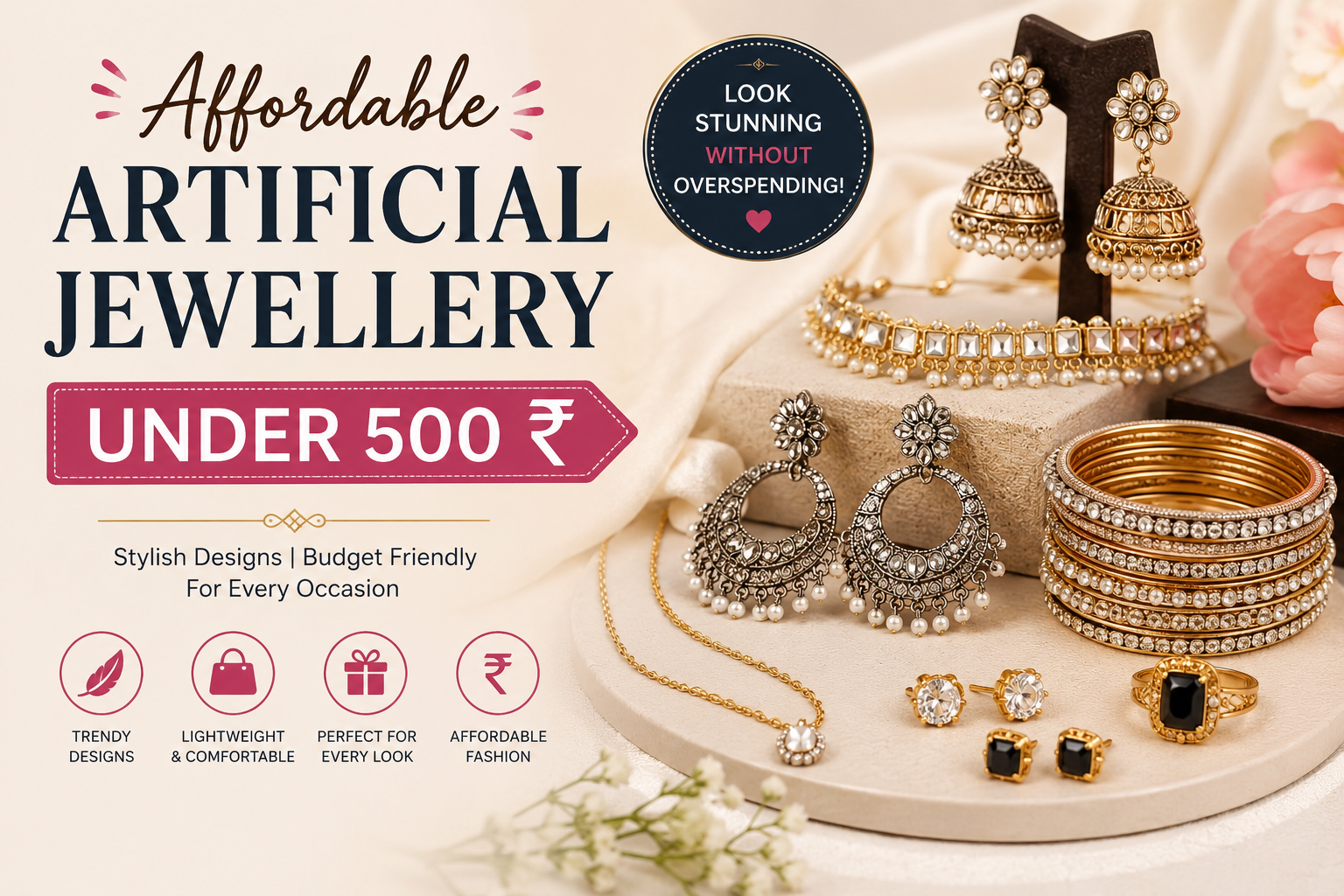 affordable artificial jewellery under 500
