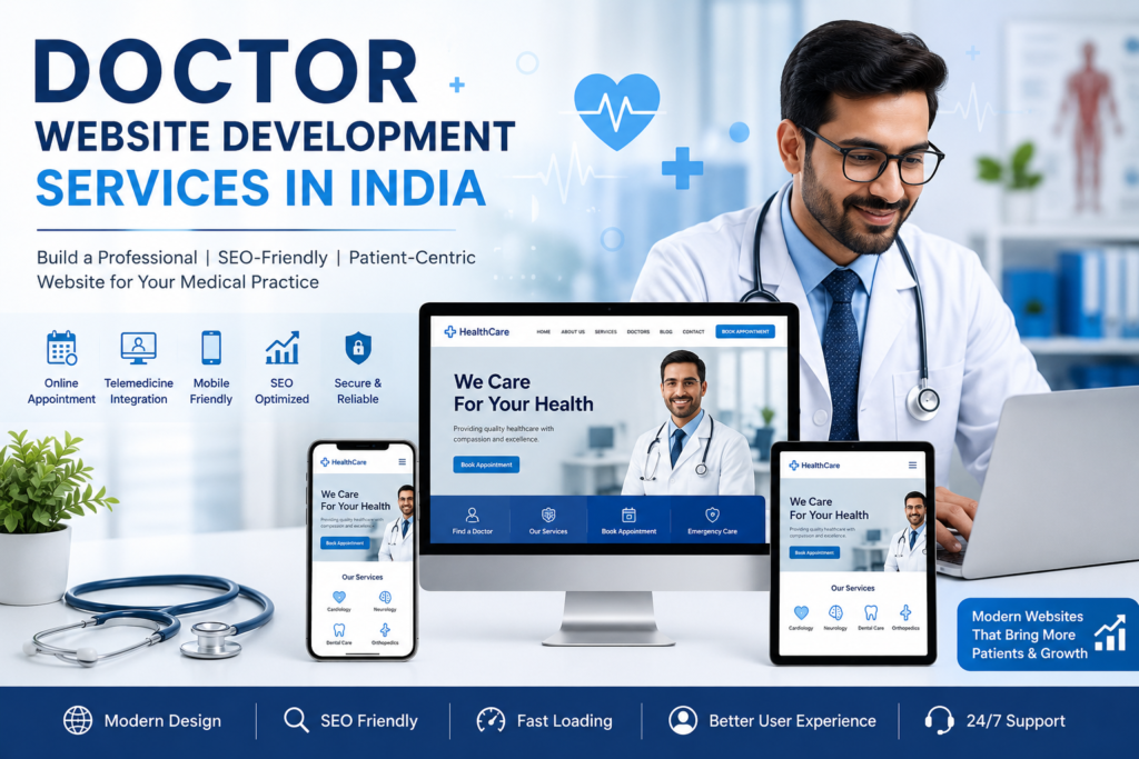 doctor website development services in India