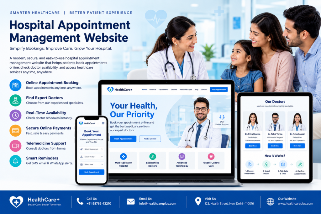 hospital appointment management website